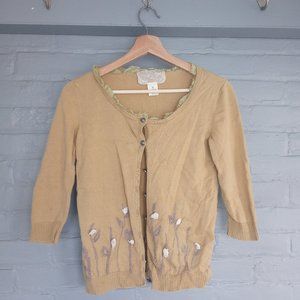Sweet Cotton Embroidered Cardigan